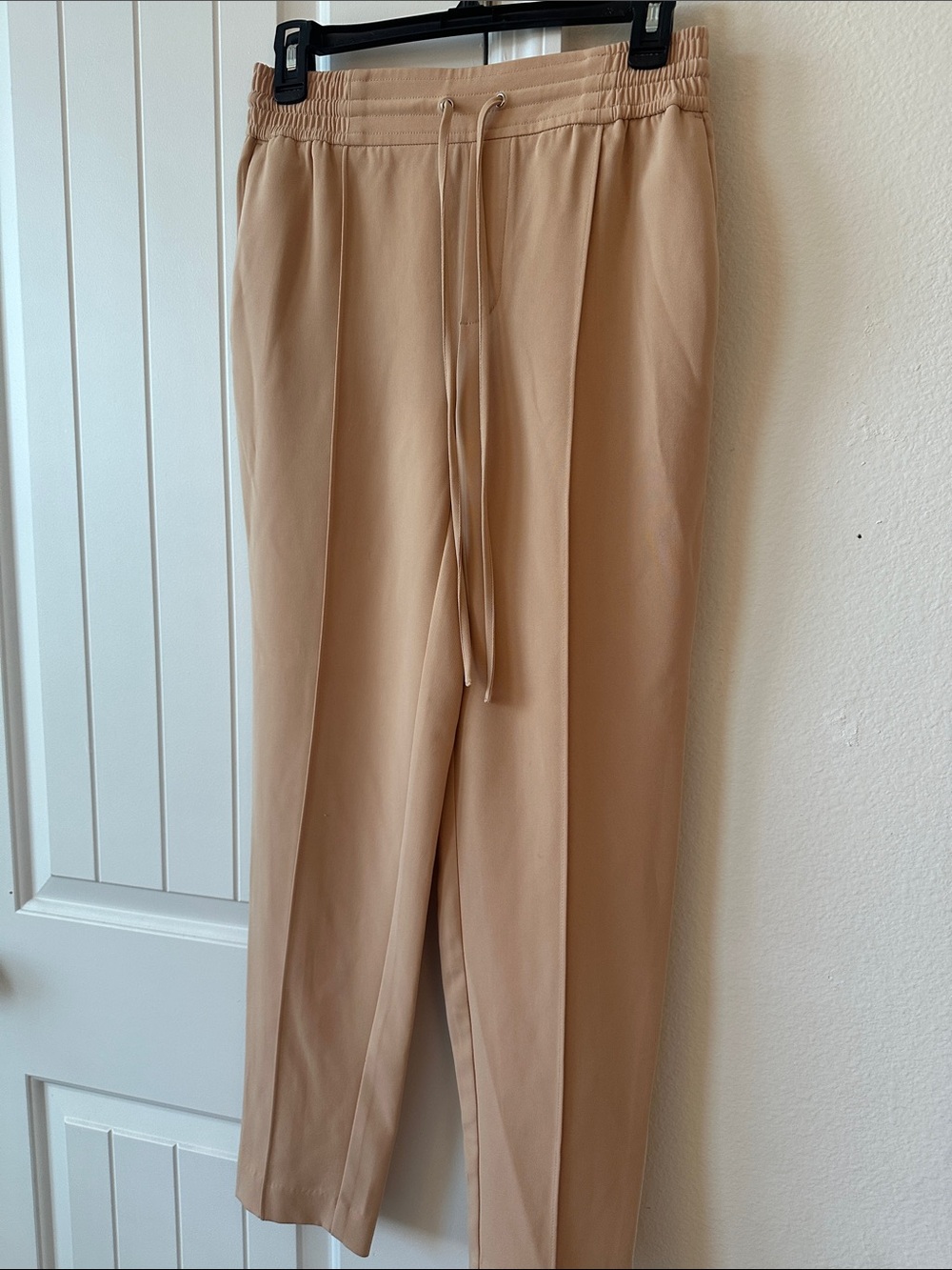 Nine West women’s Drawstring Casual Pants in Camel Tan